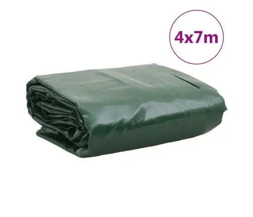Tentas, Žalios Spalvos, 4X7M, 650G/M²