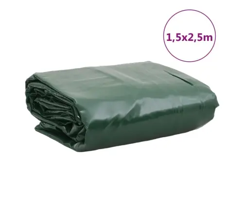 Tentas, Žalios Spalvos, 1,5X2,5M, 650G/M²