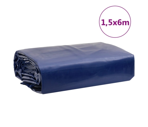 Brezenta Pārklājs, Zils, 1,5X6 M, 650 G/M² Vidaxl