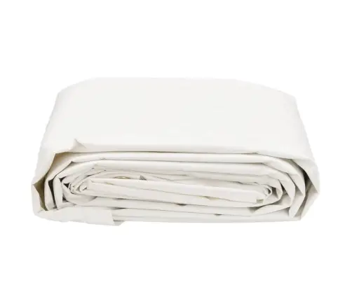 Brezenta Pārklājs, Balts, Ø 3 M, 650 G/M² Vidaxl