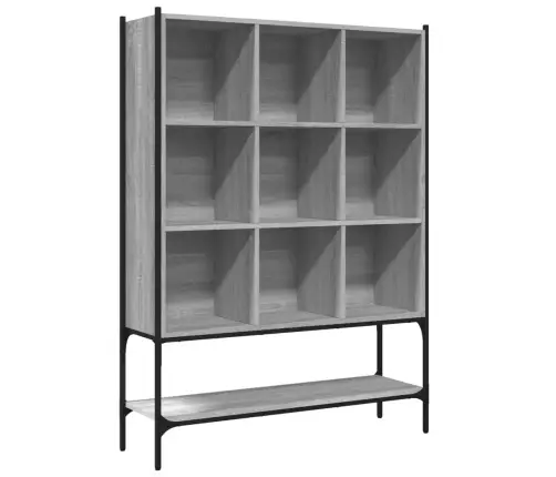 Grāmatplaukts, Pelēka Koka, 102X30X141,5 Cm, Inženierijas Koks Vidaxl