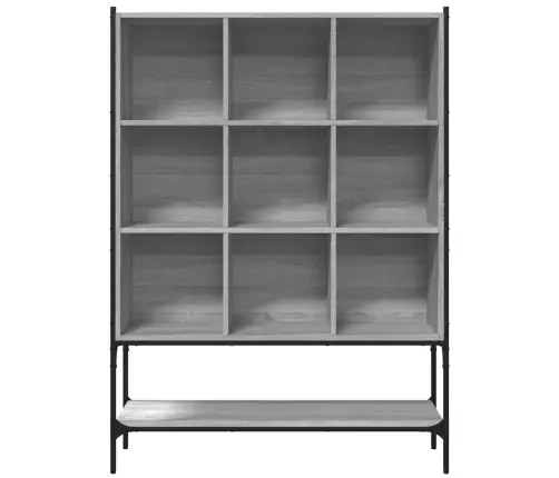 Grāmatplaukts, Pelēka Koka, 102X30X141,5 Cm, Inženierijas Koks Vidaxl