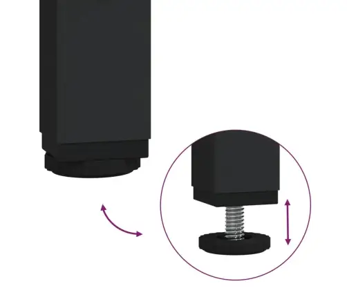 4-Osaline Vannitoakappide Komplekt, Must, Tehispuit