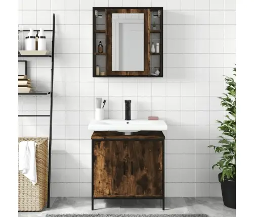 2-Daļīgs Vannasistabas Mēbeļu Komplekts, Inženierijas Koks Vidaxl