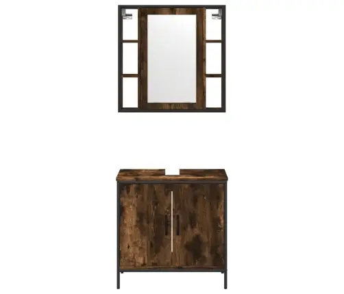 2-Daļīgs Vannasistabas Mēbeļu Komplekts, Inženierijas Koks Vidaxl