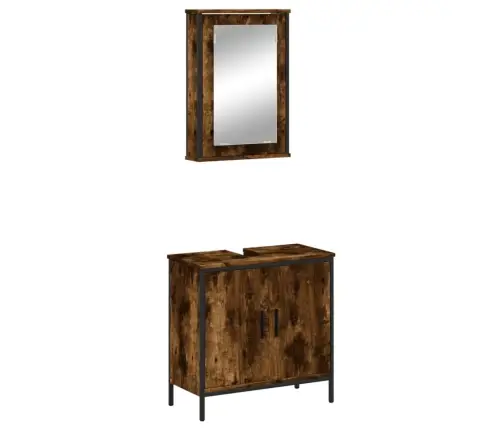 2-Daļīgs Vannasistabas Mēbeļu Komplekts, Inženierijas Koks Vidaxl