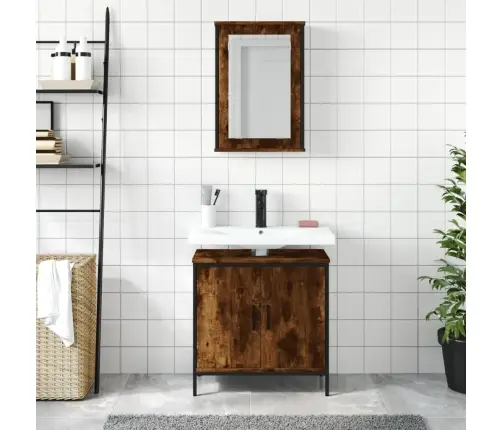 2-Daļīgs Vannasistabas Mēbeļu Komplekts, Inženierijas Koks Vidaxl