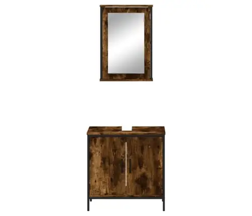 2-Daļīgs Vannasistabas Mēbeļu Komplekts, Inženierijas Koks Vidaxl