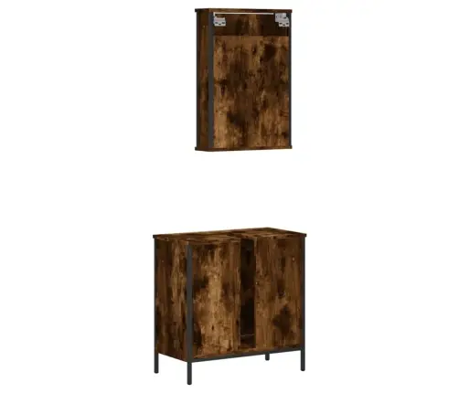 2-Daļīgs Vannasistabas Mēbeļu Komplekts, Inženierijas Koks Vidaxl