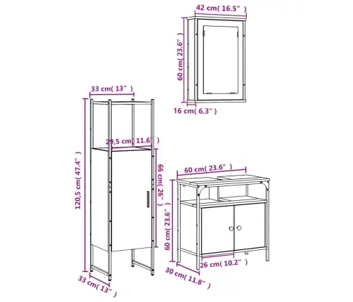 3-Daļīgs Vannasistabas Mēbeļu Komplekts, Melns, Koks Vidaxl 3-Daļīgs Vannasistabas Mēbeļu Komplekts, Melns, Koks Vidaxl