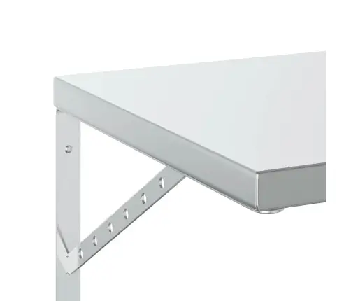 Seinariiulid 2 Tk, 100X40 cm Hõbedane, Roostevaba Teras