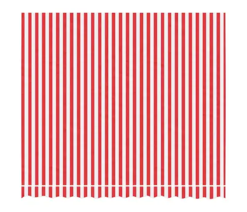 Pakaitinis Audinys Markizei, Raudonas/Baltas, 3X2,5M, Dryžuotas