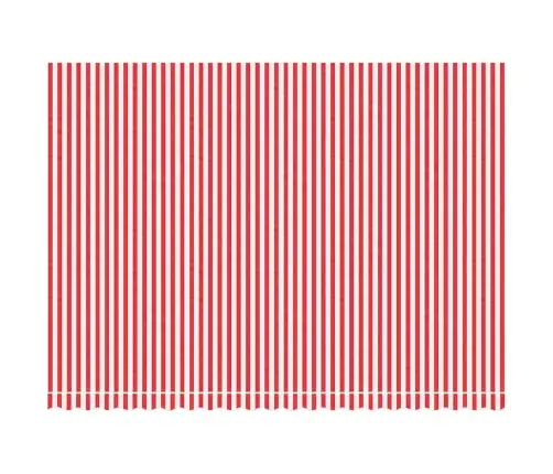 Varikatuse Asenduskangas, Punase Ja Valge Triibuline, 5X3,5 M