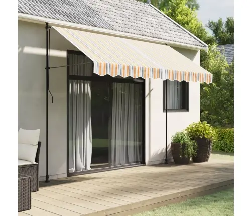 Varikatuse Asenduskangas, Mitmevärviline, Triibuline, 3X2,5 M