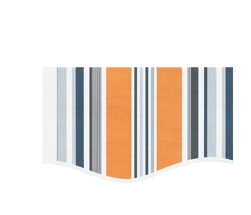 Varikatuse Asenduskangas, Mitmevärviline, Triibuline, 3,5X2,5 M