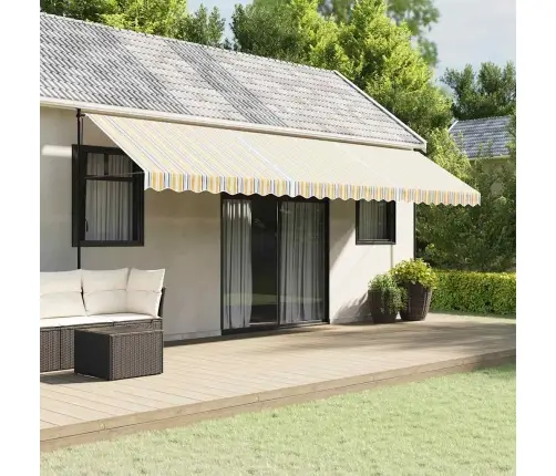 Nojumes Maiņas Jumts, Daudzkrāsainas Svītras, 6X3 M Vidaxl