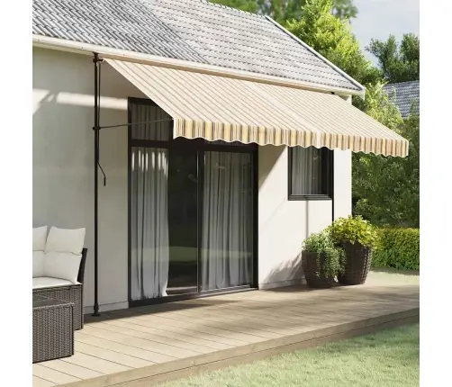 Nojumes Maiņas Jumts, Daudzkrāsainas Svītras, 4X3,5 M Vidaxl