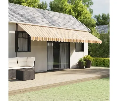 Varikatuse Asenduskangas, Mitmevärviline, Triibuline, 6X3,5 M