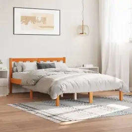 Lovos Rėmas Be Čiužinio, Vaško Ruda, 140X190cm Pušis