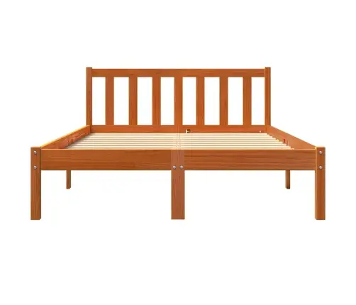 Voodiraam Ilma Madratsita, Vahapruun, 120 X 200 cm Männipuit