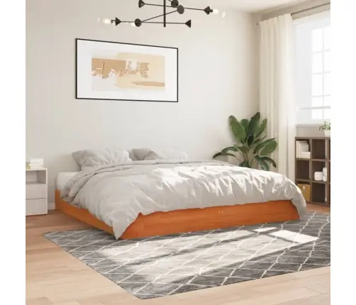 Voodiraam Ilma Madratsita, Vahapruun, 180 X 200 cm Männipuit