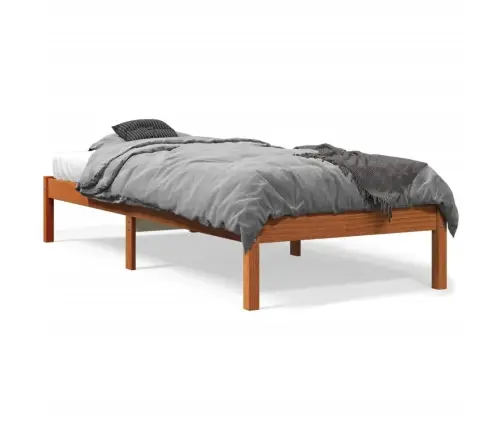 Voodiraam Ilma Madratsita, Vahapruun, 90 X 190 cm Männipuit