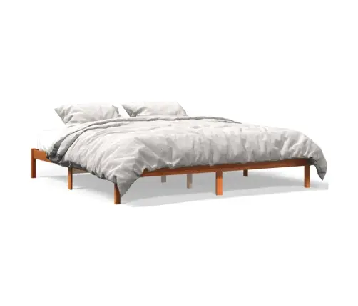 Voodiraam Ilma Madratsita, Vahapruun, 180 X 200 cm Männipuit