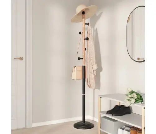 Riidenagi, Must, 177 cm Pulbervärvitud Raud