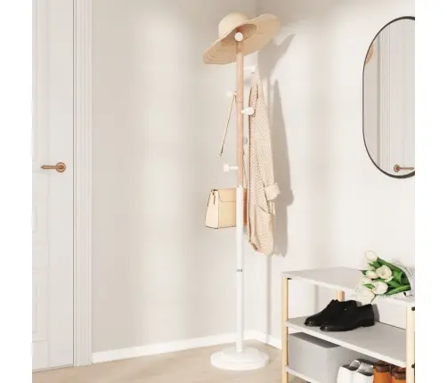 Riidenagi, Valge, 177 cm Pulbervärvitud Raud