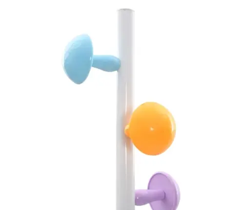 Riidenagi, Valge, 172 cm Pulbervärvitud Raud