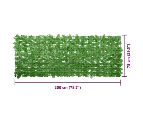 Rõdupiirde Kate, Rohelised Lehed, 200 X 75 Cm