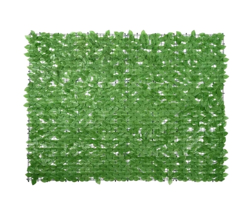 Balkona Aizslietnis Ar Zaļām Lapām, 200X150 Cm Vidaxl
