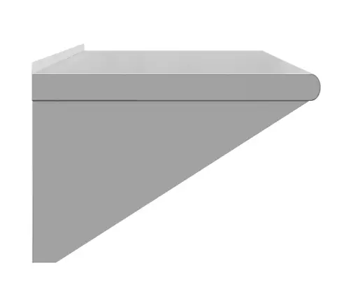 Sienas Plaukts, 100X45X31 Cm, Sudraba Krāsā, Nerūsējošs Tērauds Vidaxl