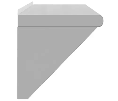 Sienas Plaukts, 100X30X31 Cm, Sudraba Krāsā, Nerūsējošs Tērauds Vidaxl