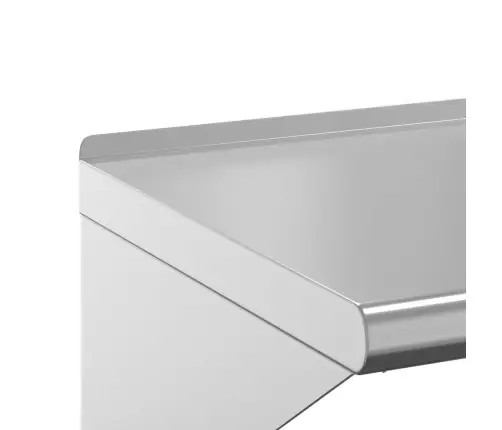 Sienas Plaukts, 100X30X31 Cm, Sudraba Krāsā, Nerūsējošs Tērauds Vidaxl