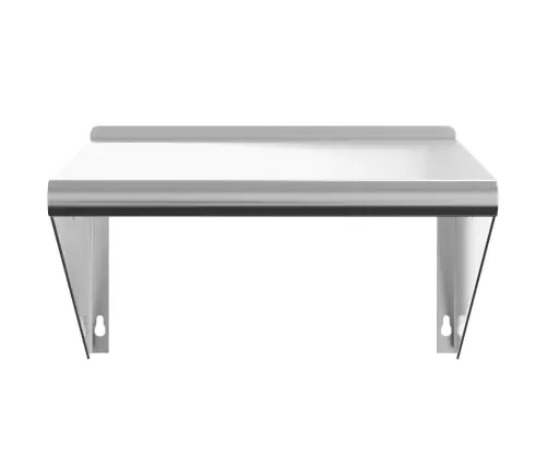 Sienas Plaukts, 500X45X31 Cm, Sudraba Krāsā, Nerūsējošs Tērauds Vidaxl