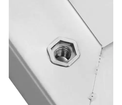 Sienas Plaukti, 2 Gab., 100X40X3 Cm, Sudraba Krāsā, Tērauds Vidaxl