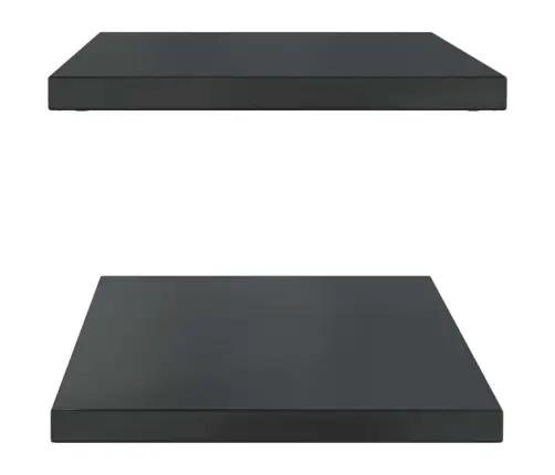 Sieninės Lentynos, 2Vnt., Juodos, 100X40X3cm Plienas