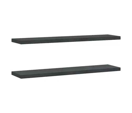 Seinariiulid 2 Tk, 100X23,5X3 cm Must, Roostevaba Teras