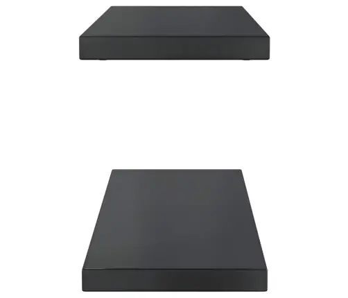 Seinariiulid 2 Tk, 75X23,5X3 cm Must, Roostevaba Teras