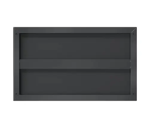 Sienas Plaukti, 2 Gab., 50X30X3 Cm, Nerūsējošs Tērauds, Melna Vidaxl