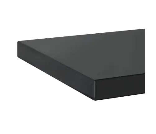 Sienas Plaukti, 2 Gab., 50X30X3 Cm, Nerūsējošs Tērauds, Melna Vidaxl