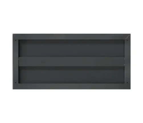 Sienas Plaukti, 2 Gab., 50X23,5X3 Cm, Nerūsējošs Tērauds Melna Vidaxl