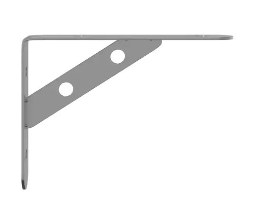 Riiuliklambrid 4 Tk 15X2,5X11,5 Cm Hõbedane Roostevaba Teras