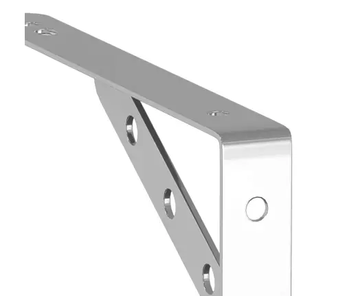 Riiuliklambrid 4 Tk 23,5X2,5X15,5 Cm Hõbedane Roostevaba Teras