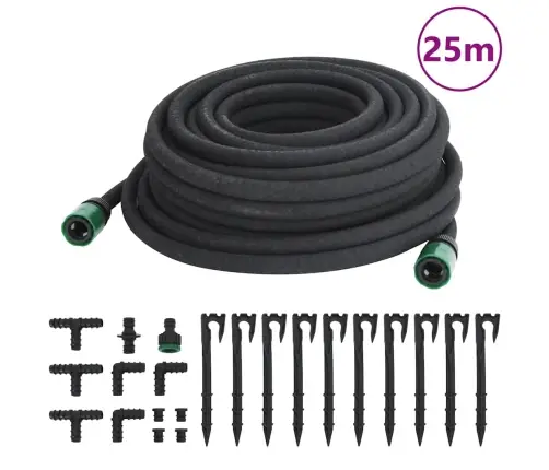 Dārza Pilienu Laistīšanas Šļūtene, Melna, 0,6