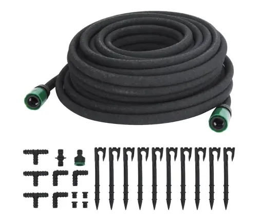 Dārza Pilienu Laistīšanas Šļūtene, Melna, 0,6