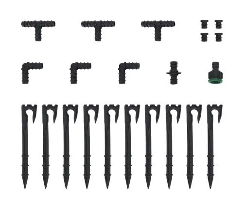 Dārza Pilienu Laistīšanas Šļūtene, Melna, 0,6