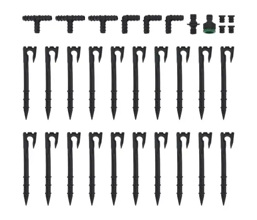 Dārza Pilienu Laistīšanas Šļūtene, Melna, 0,6