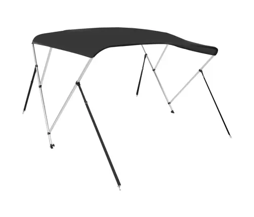 3 Kaarega Paadi Varikatus, Must, 183X160X137 Cm